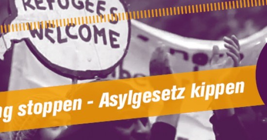 Kampagne gegen das neue Asylgesetz 2015